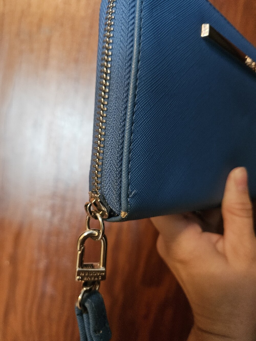 Steve Madden Blue Zip-Around Wristlet Wallet - Picture 3 of 3